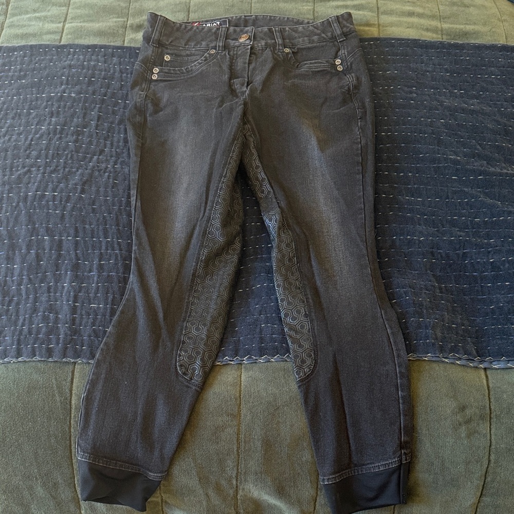 ARIAT Halo Black Denim Full Seat Breech